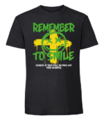 Męska koszulka z nadrukiem - Remember To Smile
