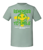 Męska koszulka z nadrukiem - Remember To Smile - obrazek 7