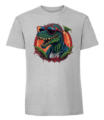 Męska koszulka z nadrukiem - Rex - obrazek 4