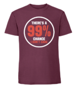 Męska koszulka z nadrukiem - 99% Chance I Don't Care v2 - obrazek 4