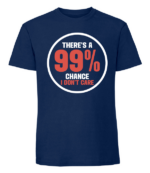 Męska koszulka z nadrukiem - 99% Chance I Don't Care v2 - obrazek 6