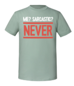 Męska koszulka z nadrukiem - Me Sarcastic Never v2 - obrazek 7