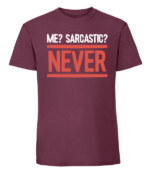 Męska koszulka z nadrukiem - Me Sarcastic Never v2 - obrazek 4