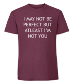 Męska koszulka z nadrukiem - I May Not Be Perfect - obrazek 4