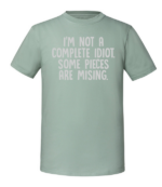 Męska koszulka z nadrukiem - I'm Not A Complete Idiot - obrazek 6