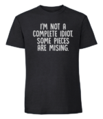 Męska koszulka z nadrukiem - I'm Not A Complete Idiot - obrazek 4