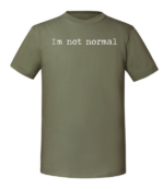 Męska koszulka z nadrukiem - I'm Not Normal - obrazek 2