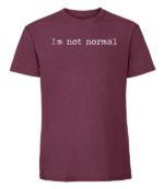 Męska koszulka z nadrukiem - I'm Not Normal - obrazek 4