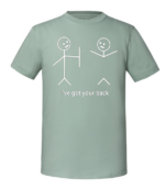 Męska koszulka z nadrukiem - I've got your back - obrazek 7