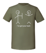 Męska koszulka z nadrukiem - I've got your back - obrazek 2