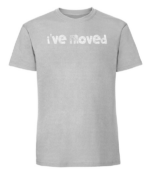 Męska koszulka z nadrukiem - I've Moved