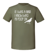 Męska koszulka z nadrukiem - If I Was A Bird - obrazek 2