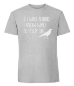 Męska koszulka z nadrukiem - If I Was A Bird - obrazek 3