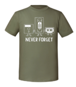 Męska koszulka z nadrukiem - Never Forget - obrazek 2