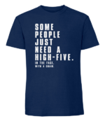 Męska koszulka z nadrukiem - Some People Just Need A High-Five