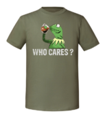 Męska koszulka z nadrukiem - Who Cares - obrazek 7