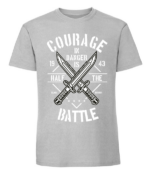 Męska koszulka z nadrukiem - Courage In Danger - obrazek 3