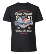 Męska koszulka z nadrukiem - Flying Legends - obrazek 4