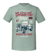 Męska koszulka z nadrukiem - Go Into The Wild - obrazek 6
