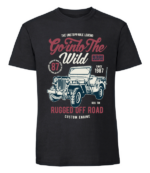 Męska koszulka z nadrukiem - Go Into The Wild - obrazek 4