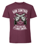 Męska koszulka z nadrukiem - Gun Control - obrazek 4