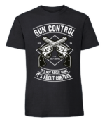 Męska koszulka z nadrukiem - Gun Control - obrazek 5