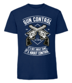 Męska koszulka z nadrukiem - Gun Control - obrazek 6