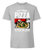 Męska koszulka z nadrukiem - Need More Pizza - obrazek 3