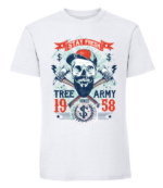 Męska koszulka z nadrukiem - Tree Army - obrazek 2