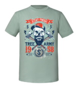 Męska koszulka z nadrukiem - Tree Army