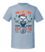 Męska koszulka z nadrukiem - Tree Army - obrazek 6