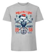 Męska koszulka z nadrukiem - Tree Army - obrazek 8