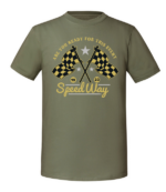 Męska koszulka z nadrukiem - Speed Way - obrazek 7