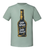 Męska koszulka z nadrukiem - Old Wine Old Friend - obrazek 6