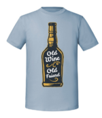 Męska koszulka z nadrukiem - Old Wine Old Friend - obrazek 7
