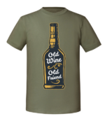 Męska koszulka z nadrukiem - Old Wine Old Friend - obrazek 8