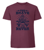 Męska koszulka z nadrukiem - The Brave Die Never - obrazek 3