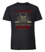 Męska koszulka z nadrukiem - The Brave Die Never 2 - obrazek 3