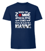 Męska koszulka z nadrukiem - Zombie Apocalypse - obrazek 4