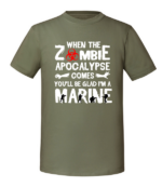 Męska koszulka z nadrukiem - Zombie Apocalypse - obrazek 5