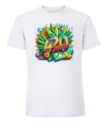 Męska koszulka z nadrukiem - 420 - obrazek 3