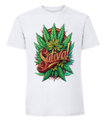 Męska koszulka z nadrukiem - Sativa v2 - obrazek 3