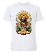 Męska koszulka z nadrukiem - Holy High - obrazek 3