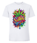 Męska koszulka z nadrukiem - Sativa - obrazek 3