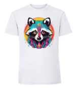 Męska koszulka z nadrukiem - Astroraccoon - obrazek 3