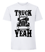 Męska koszulka z nadrukiem - Truck Yeah - obrazek 3