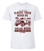 Męska koszulka z nadrukiem - Classic Truck - obrazek 2