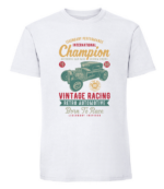 Męska koszulka z nadrukiem - International Champion Vintage Racing - obrazek 3