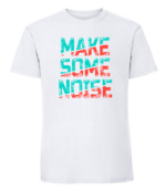 Męska koszulka z nadrukiem - Make Some Noise - obrazek 3
