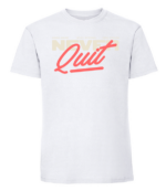 Męska koszulka z nadrukiem - Never Quit - obrazek 3